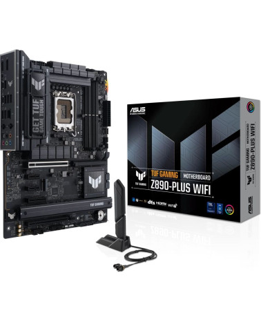 Материнская плата ASUS TUF GAMING Z890-PLUS WIFI LGA1851 ATX 4xDDR5 PCIEx16 PCIEx4 2xPCIEx1 4xM.2 Thunderbolt USB-C DP HDMI 2.5G