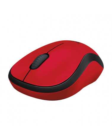 Мышь беспроводная Logitech M220 Silent Red красная, оптическая, 1000dpi, 2.4 GHz, USB-ресивер, бесшумная