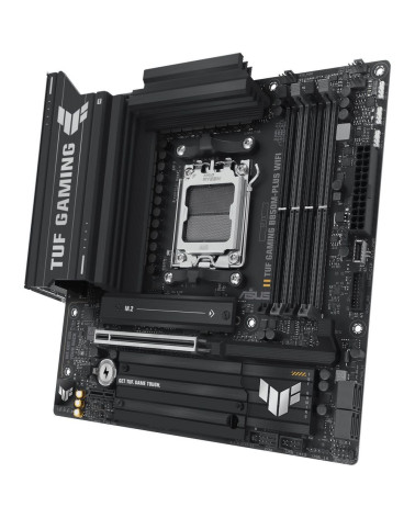 Материнская плата ASUS TUF GAMING B850M-PLUS WIFI AM5 mATX 4xDDR5 PCIEx16 PCIEx1 3xM.2 USB-C DP HDMI 2.5GLAN Wi-Fi 6Е