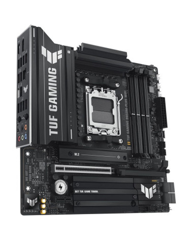 Материнская плата ASUS TUF GAMING B850M-PLUS WIFI AM5 mATX 4xDDR5 PCIEx16 PCIEx1 3xM.2 USB-C DP HDMI 2.5GLAN Wi-Fi 6Е