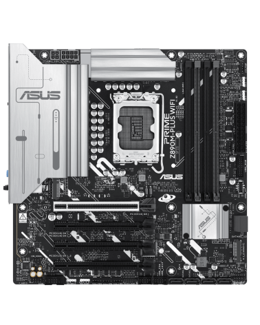 Материнская плата ASUS PRIME Z890M-PLUS WIFI LGA1851 mATX 4xDDR5 4xPCIEx16 3xM.2 USB-C DP HDMI 2.5GLAN Wi-Fi 7