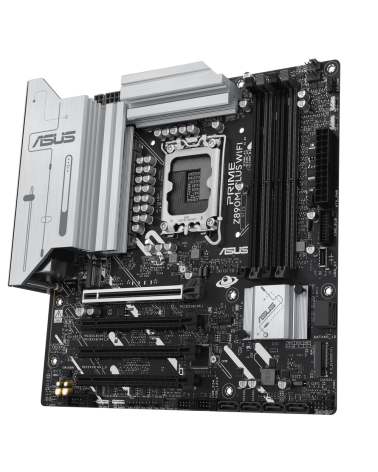 Материнская плата ASUS PRIME Z890M-PLUS WIFI LGA1851 mATX 4xDDR5 4xPCIEx16 3xM.2 USB-C DP HDMI 2.5GLAN Wi-Fi 7