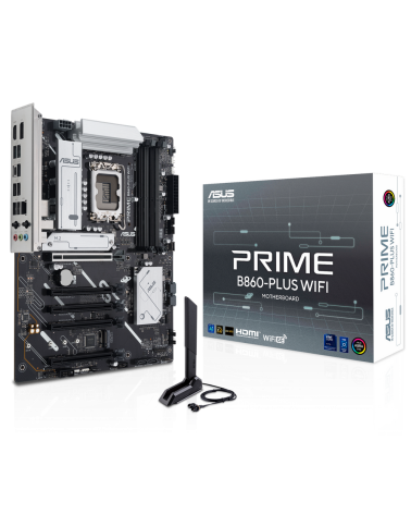 Материнская плата ASUS PRIME B860-PLUS WIFI LGA1851 ATX 4xDDR5 5xPCIEx16 2xM.2 USB-C DP HDMI 2.5GLAN Wi-Fi 6Е
