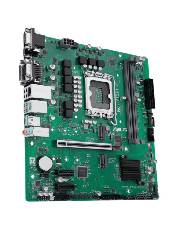 Материнская плата ASUS PRO H810M-C-CSM LGA1851 mATX 2xDDR5 PCIEx16 2xPCIEx1 2xM.2 USB-C DP HDMI DVI VGA GLAN