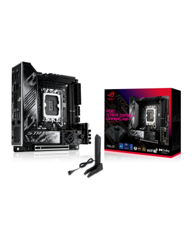Материнская плата ASUS ROG STRIX Z890-I GAMING WIFI LGA1851 mini-ITX 2xDDR5 PCIEx16 2xM.2 2xThunderbolt USB-C HDMI 2.5GLAN Wi-Fi