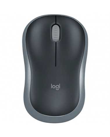 Мышь беспроводная Logitech M185 Grey серая, оптическая, 1000dpi, 2.4GHz, USB-ресивер Logitech Unifying® 10 (272815)
