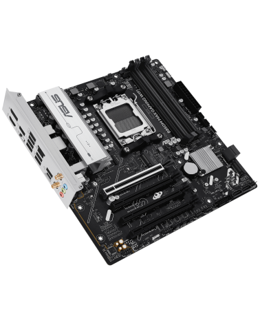 Материнская плата ASUS B850M MAX GAMING WIFI AM5 mATX 4xDDR5 4xPCIEx16 3xM.2 USB-C DP HDMI GLAN Wi-Fi 6