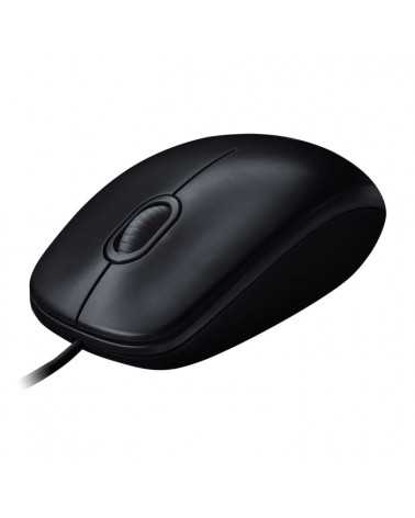 Мышь Logitech M100 Black (910-006652) черная, оптическая, 1000dpi, USB, 1.8м, 10