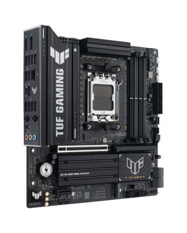 Материнская плата ASUS TUF GAMING B850M-PLUS WIFI7 AM5 mATX 4xDDR5 PCIEx16 PCIEx1 3xM.2 USB-C DP HDMI 2.5GLAN WiFi 7