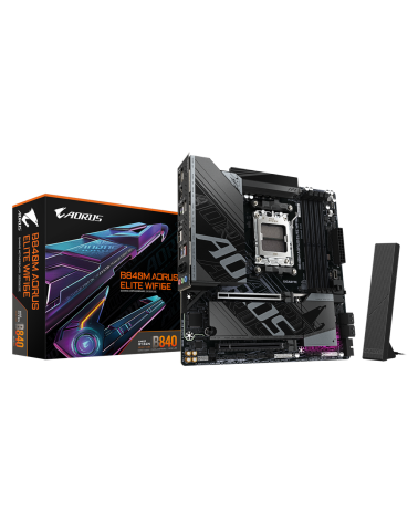Материнская плата Gigabyte B840M AORUS ELITE WIFI6E, RTL