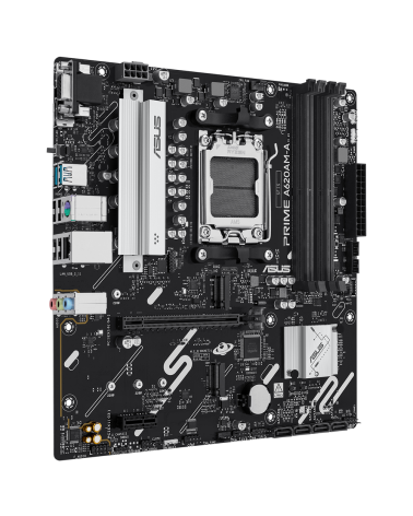 Материнская плата ASUS PRIME A620AM-A-CSM AM5 mATX 4xDDR5 PCIEx16 PCIEx1 2xM.2 DP HDMI VGA GLAN