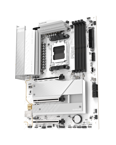 Материнская плата Sapphire B850A PURE WIFI7 B850, AM5, 4*DDR5, 3*PCIEx16, 3*M.2, 2*TypeC, 3*USB3.2Gen2, 2*USB3.2Gen1, 6*USB2.0, 