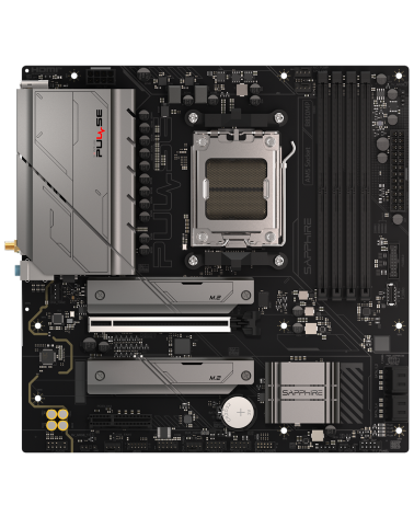 Материнская плата Sapphire B850M PULSE WIFI B850, AM5, 4*DDR5, 1*PCIEx16, 1*PCIEx4, 2*M.2, 2*TypeC, 4*USB3.2Gen1, 10*USB2.0, 4*S
