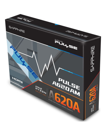 Материнская плата Sapphire A620AM PULSE A620, AM5, 2*DDR5, 1*PCIEx16, 1*PCIEx4, 2*M.2, 4*USB3.2Gen1, 6*USB2.0, 4*SATA3.0, 1G, DP