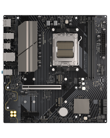 Материнская плата Sapphire B650M-E B650, AM5, 2*DDR5, 1*PCIEx16, 1*PCIEx4, 2*M.2, 4*USB3.2Gen1, 10*USB2.0, 4*SATA3.0, 2.5G, DP, 