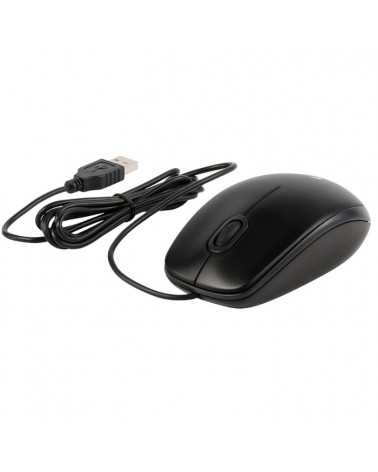 Мышь Logitech B100 Black черная, оптическая 800dpi, USB, 1.8м, 10, (041271)