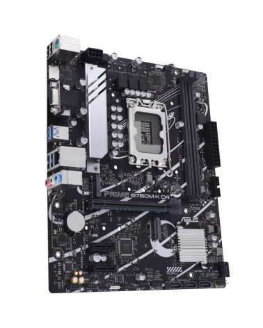 Материнская плата ASUS PRIME B760M-K D4 LGA1700 mATX 2xDDR4 PCIEx16 2xPCIEx1 2xM.2 HDMI VGA 2.5GLAN