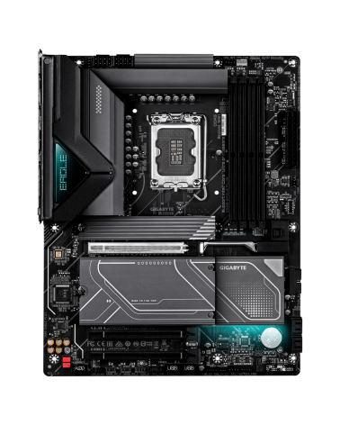 Материнская плата Gigabyte Z890 EAGLE PLUS Z890, LGA1851, 4xDDR5, 3*PCI-Ex16,4*M.2,1*Type-C  2*USB3.2Gen2, 5*USB3.2Gen1, 8*USB2.