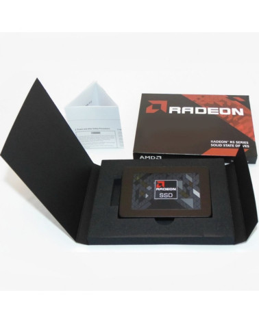Твердотельный накопитель SSD AMD Radeon R5 R5SL240G 240GB 2.5" Client SATA 6Gb/s, 528/448, IOPS 67/56K, MTBF 2M, 3D TLC, 120TBW,