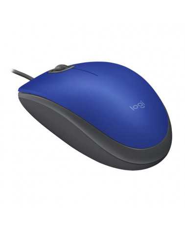 Мышь Logitech M110 Silent Blue синяя, оптическая, бесшумная, 1000dpi, USB 1.8м 10 (080508)