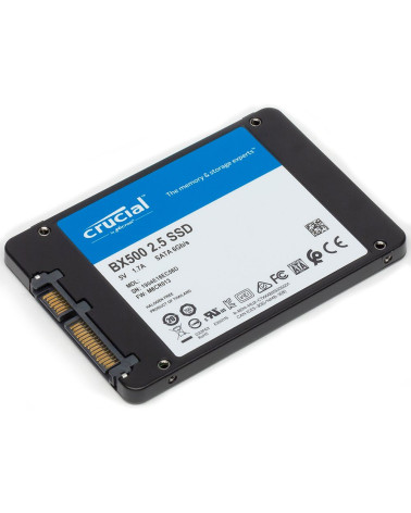 Твердотельный накопитель SSD Crucial BX500 CT240BX500SSD1 240GB 2.5" Client SATA 6Gb/s, 540/500, MTBF 1.5M, 3D TLC, 80TBW,0.31DW