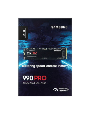 Твердотельный накопитель SSD Samsung 990 PRO Black M.2 2280  MZ-V9P2T0BW  2TB Client PCIe Gen4x4 with NVMe, 3D TLC, 7450/6900, I