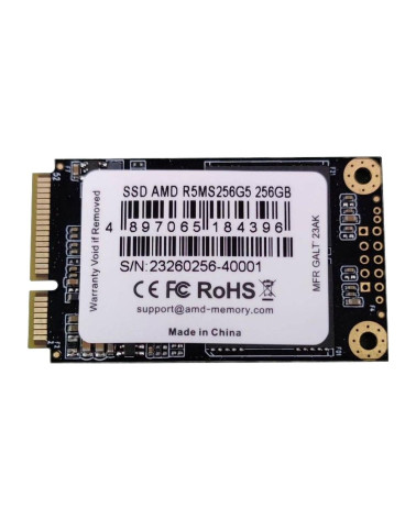 Твердотельный накопитель SSD AMD Radeon 256GB Client SSD mSATA 3D NAND Retail R5MS256G5