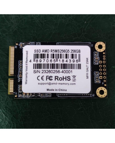 Твердотельный накопитель SSD AMD Radeon 256GB Client SSD mSATA 3D NAND Retail R5MS256G5