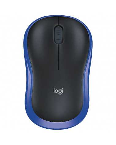 Мышь беспроводная Logitech M185 Blue синяя, оптическая, 1000dpi, 2.4GHz, USB-ресивер Logitech Unifying®, 10 (028852)