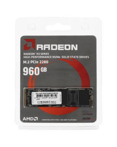Твердотельный накопитель SSD AMD Radeon R3 Series  M2.2280 960GB