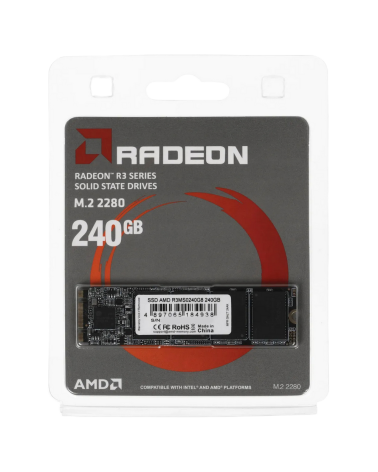 Твердотельный накопитель SSD AMD Radeon M2.2280 240GB R3 Series