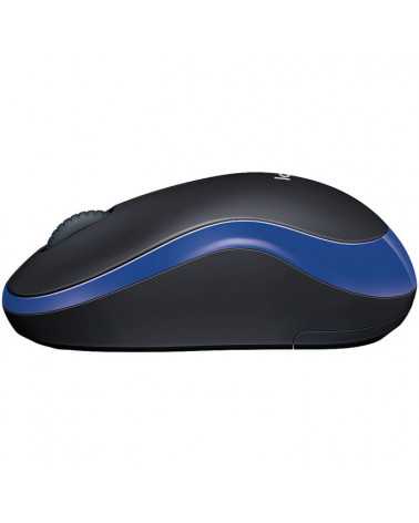 Мышь беспроводная Logitech M185 Blue синяя, оптическая, 1000dpi, 2.4GHz, USB-ресивер Logitech Unifying®, 10 (028852)