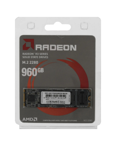 Твердотельный накопитель SSD AMD Radeon M2.2280 960GB R3 Series
