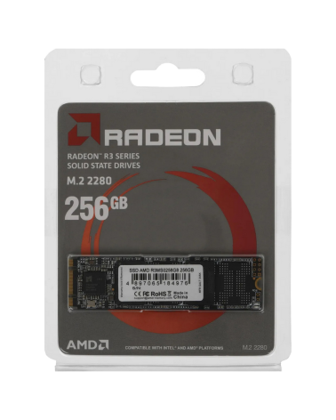 Твердотельный накопитель SSD AMD Radeon M2.2280 256GB R3 Series