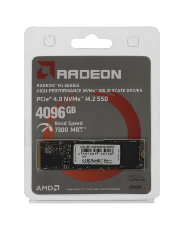 Твердотельный накопитель SSD AMD Radeon M2.2280 4TB R3 Series