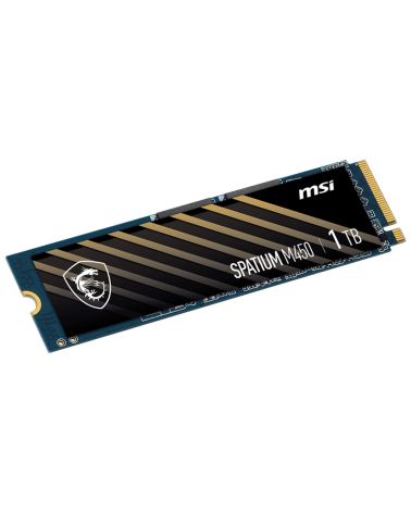 Твердотельный накопитель SSD MSI M.2 2280 1TB SPATIUM M450 Client  S78-440L0M0-P83, PCIe Gen4x4 with NVMe,  3D TLC, R/ W 3400/ 2