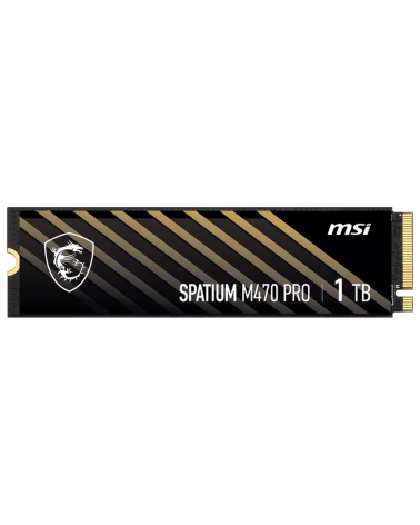 Твердотельный накопитель SSD MSI M.2 2280 1TB SPATIUM M470 PRO Client SSD S78-440L0J0-P83, PCIe Gen4x4 with NVMe