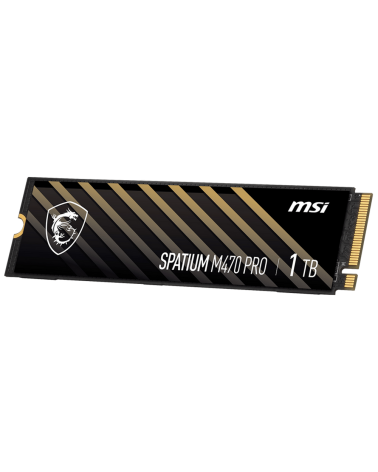 Твердотельный накопитель SSD MSI M.2 2280 1TB SPATIUM M470 PRO Client SSD S78-440L0J0-P83, PCIe Gen4x4 with NVMe