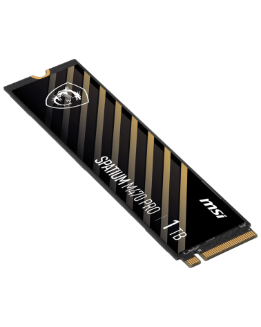 Твердотельный накопитель SSD MSI M.2 2280 1TB SPATIUM M470 PRO Client SSD S78-440L0J0-P83, PCIe Gen4x4 with NVMe