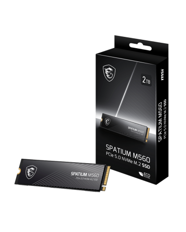 Твердотельный накопитель SSD MSI M.2 2280 2TB SPATIUM M560 Client SSD S78-440Q940-P83, PCIe Gen4x4 with NVMe,  3D TLC, R/ W 4900