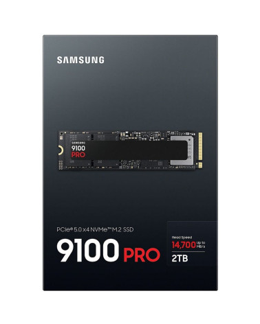Твердотельный накопитель SSD Samsung MZ-VAP2T0BW M.2 2280 2TB 9100 PRO Black PCIe Gen5x4 RTL