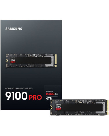 Твердотельный накопитель SSD Samsung MZ-VAP4T0BW M.2 2280 4TB 9100 PRO Black PCIe Gen5x4 RTL