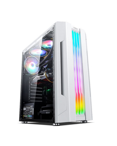 Корпус ALSEYE Корпус ALSEYE Auro 3.0-W Mini-ITX/Micro ATX/ATX, USB2.0*2+HD Audio+USB3.0*1, H.D.D.(3.5")*2pcs+S.S.D(2.5")*2pcs, 3