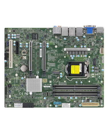Материнская плата SuperMicro  MBD-X12SCA-F-B W-1200 CPU, 4 DIMM slots, Intel W480 controller for 4 SATA3 (6 Gbps) ports, RAID 0,