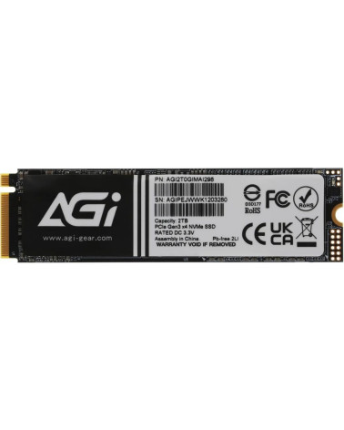 Твердотельный накопитель SSD AGI AI298 M.2 PCIe 2TB RETAIL-Color Box