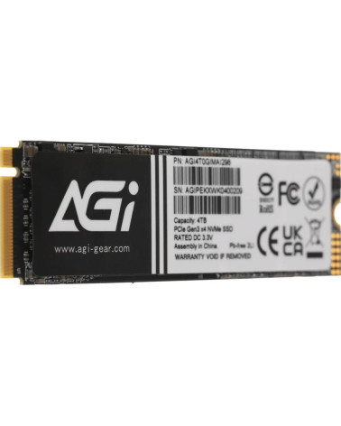 Твердотельный накопитель SSD AGI AI298 M.2 PCIe 4TB RETAIL-Color Box