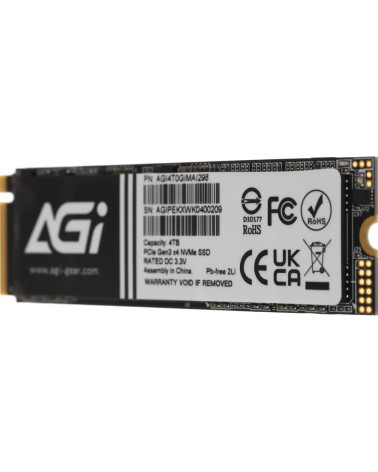 Твердотельный накопитель SSD AGI AI298 M.2 PCIe 4TB RETAIL-Color Box