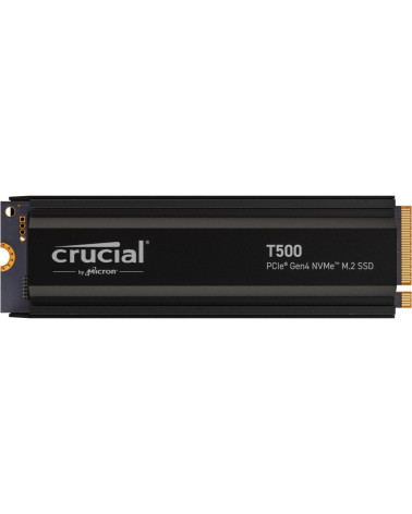 Твердотельный накопитель SSD Crucial T500 1TB PCIe Gen4 NVMe M.2 SSD with heatsink CT1000T500SSD5