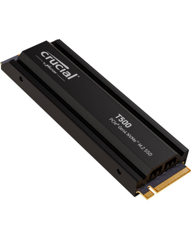 Твердотельный накопитель SSD Crucial T500 1TB PCIe Gen4 NVMe M.2 SSD with heatsink CT1000T500SSD5