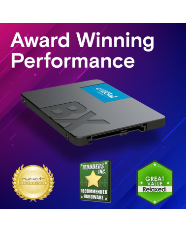 Твердотельный накопитель SSD Crucial 2.5" 4000GB BX500 Client SSD CT4000BX500SSD1 7mm, SATA3, 3D TLC, R/W 560/510MB/s, IOPs 95 T